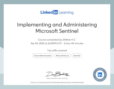 Implementing and Administering Microsoft Sentinel